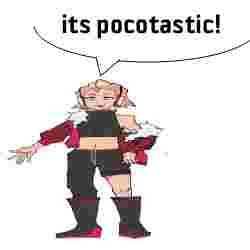 poco from the hit game UNBEATABLE saying ITS POCOTASTIC